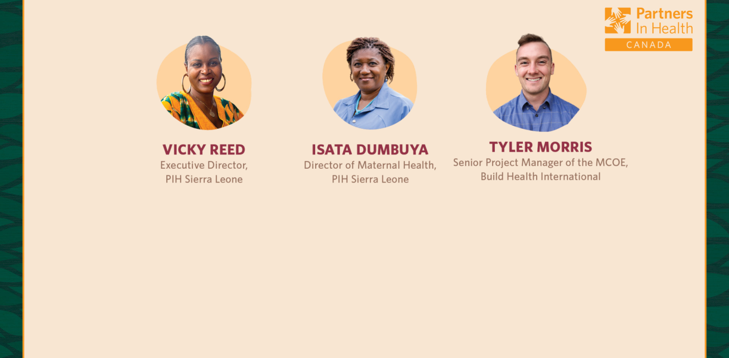 Decorative block with headshots of Vicky Reed, Isata Dumbuya, and Tyler Morris.