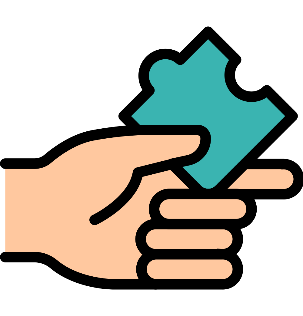 Puzzle Piece Solution Colour Icon