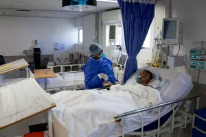Janki Moneni receives treatment for MDR-TB at Partners In a hospital.