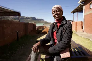 Lerato Mpholo at PIH-supported Botšabelo Hospital in Maseru, Lesotho on July 15, 2024. 