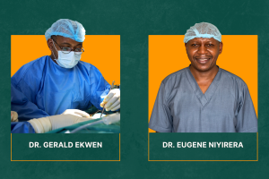 PIH surgeons Dr. Gerald Ekwen and Dr. Eugene Niyirera