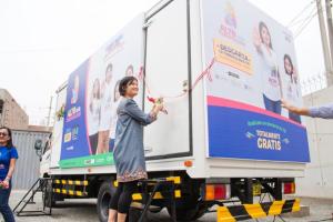 ribbon cutting for TB-Mobile van