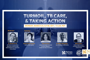 Turmoil, TB Care & Taking Action webinar