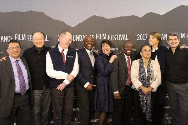 PIH staff attend the premiere of Bending the Arc 