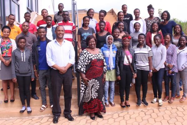 UGHE teachers and staff stand together