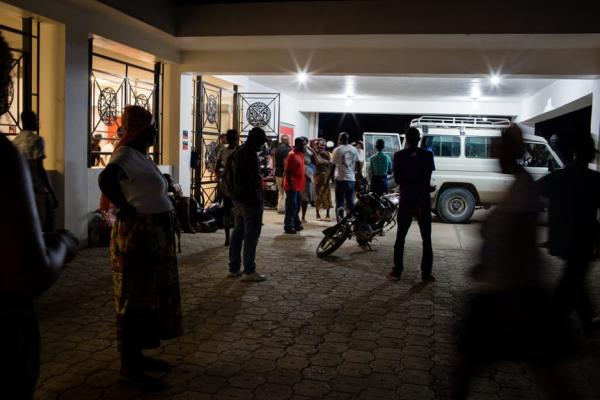 Ambulance and emergency department entrance in Haiti