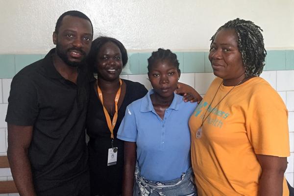 Patient and Doctors in Liberia