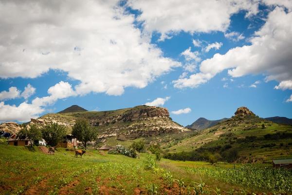 Landscape in Lesotho