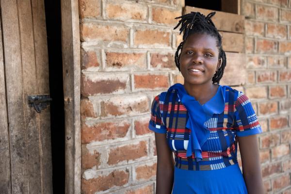 Bernadette Daluni, a Form 3 student at Wongani Private Secondary School in Neno District, supports herself through hair braiding while living in a rented house shared with a friend.