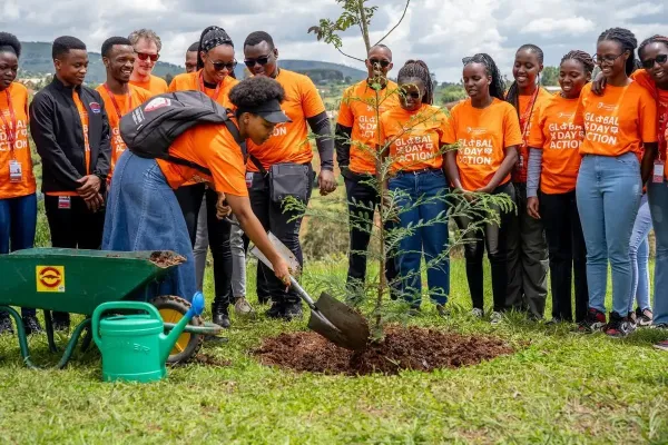 In Rwanda, Partners In Health and University of Global Health Equity students, faculty, and staff planted a coastal redwood tree in Paul Farmer's honour.