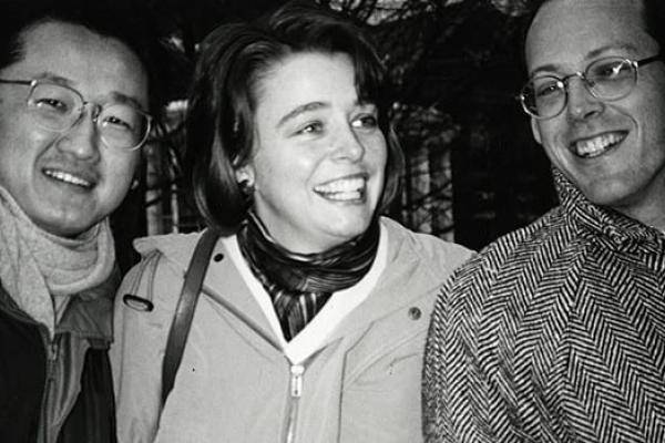 Dr. Paul Farmer, Dr. Jim Yong Kim, and Ophelia Dahl