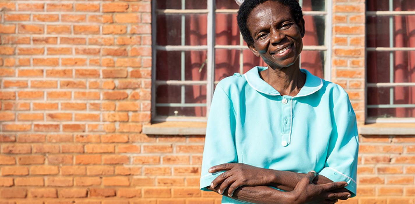Nurse Hilda Mbalati treats patients with cervical cancer at Neno District Hospital in Malawi. 