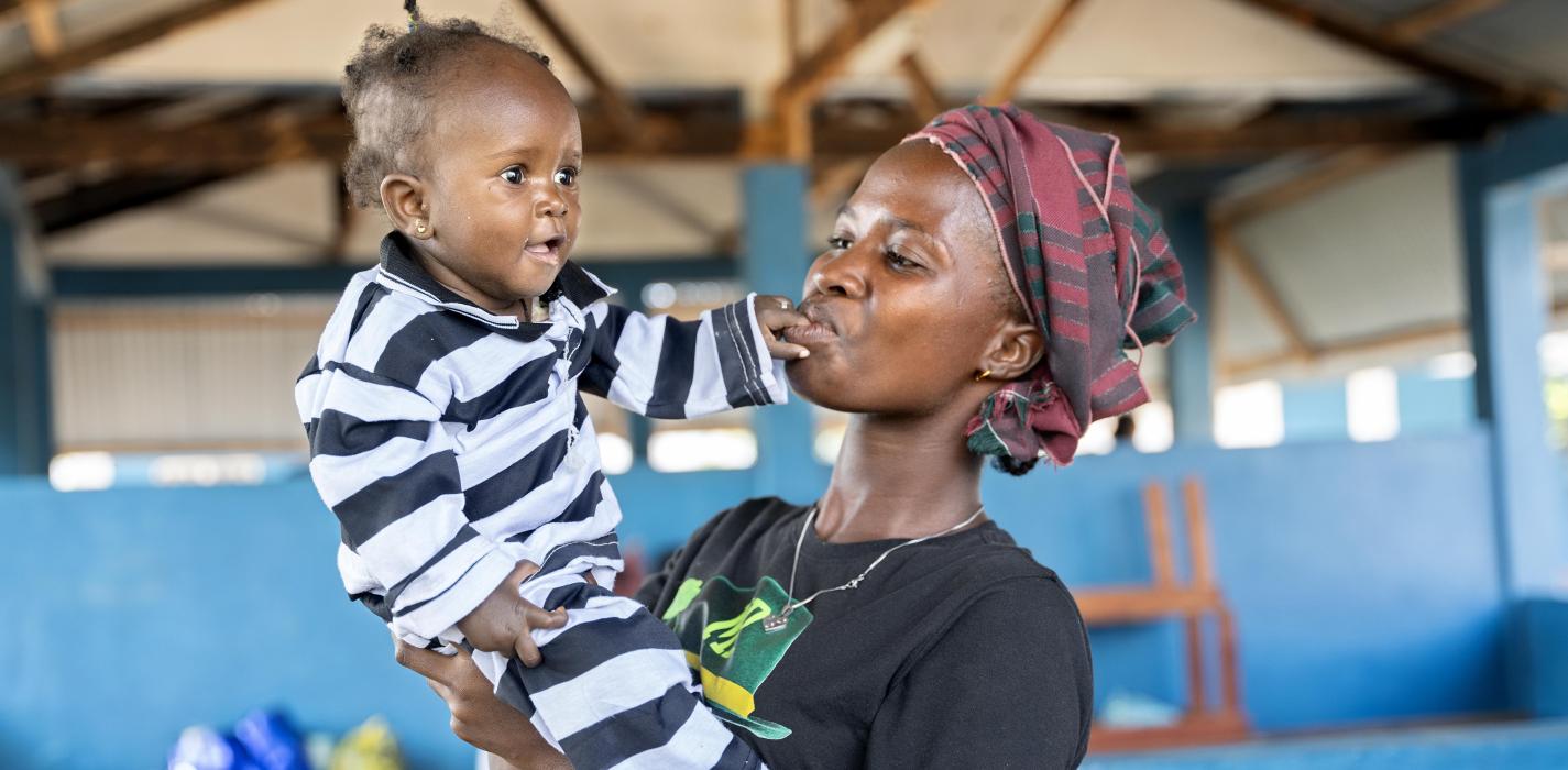 Mariama Konataya, and her child, Adama Konataya.