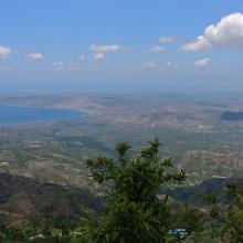 View of the rolling hills in Haiti’s Lower Artibonite 