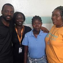 Patient and Doctors in Liberia