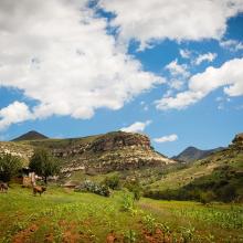 Landscape in Lesotho