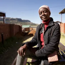 Lerato Mpholo at PIH-supported Botšabelo Hospital in Maseru, Lesotho on July 15, 2024. 