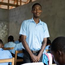 Elizabeth Wreh Sackor, a mother from Maryland County, shared with a troubled voice, reflecting on her painful memories during an event organized by Partners In Health Liberia’s mental health team, about her son Daniel S. Sackor (pictured).
