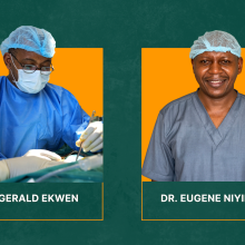 PIH surgeons Dr. Gerald Ekwen and Dr. Eugene Niyirera