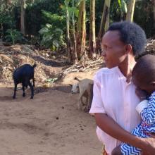 Mother and Daughter in rural Rwanda