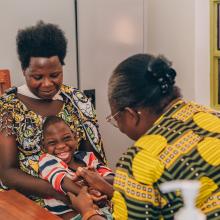 n a therapy session, Valentine works with Itangishaka Cecile, a PIH staff member and PDC Psychosocial and Community Support Coordinator