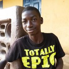 Young boy in Sierra Leone
