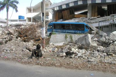 Rubble on the road