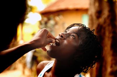 Patient taking medicine