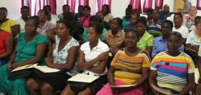 GBV Community Health Worker training in Haiti