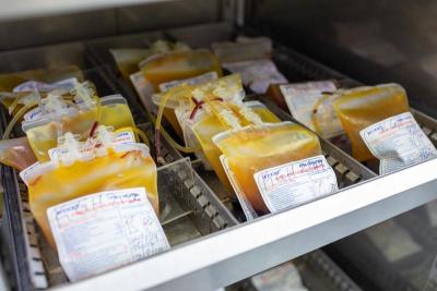 Multiple refrigerators now stock KGH's blood supply.