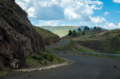 PIH team driving long, switchbacked, and frequently treacherous roads