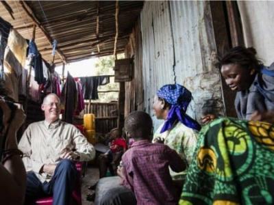 Paul Farmer visits Ebola Survivor