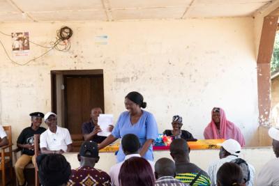 Katignor presents on midwifery services at Wellbody Clinic.