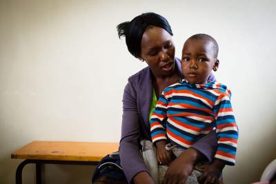 Mother and Son in Lesotho