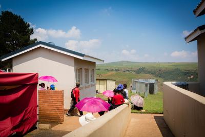 A bright day at Pontmain Health Center in Leribe District, Lesotho