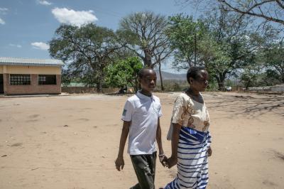 Mother and son in Malawi