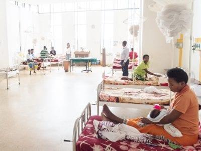 The maternity ward at Rwinkwavu District Hospital.