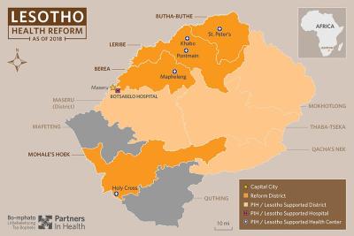 Lesotho Map