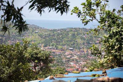 Freetown, A view of the capital from up high. 