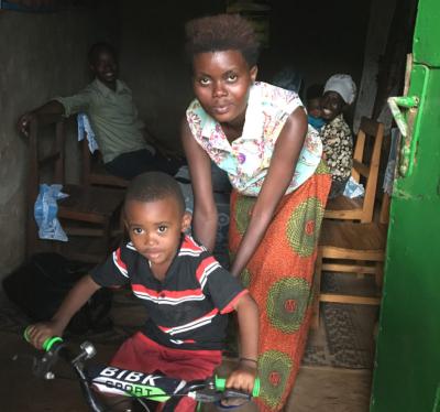 Mother and son in Rwanda