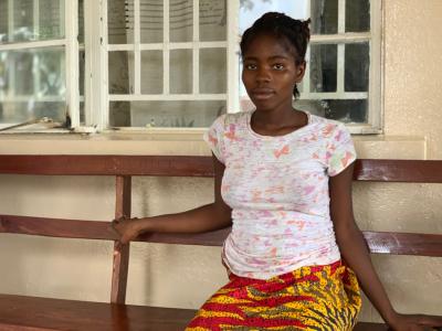 Young girl in Sierra Leone.