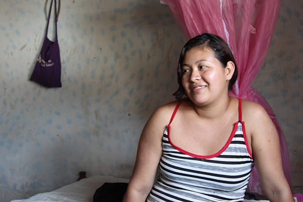 Community health worker Eudeli Velasquez at her husband's family home in Reforma, Mexico.