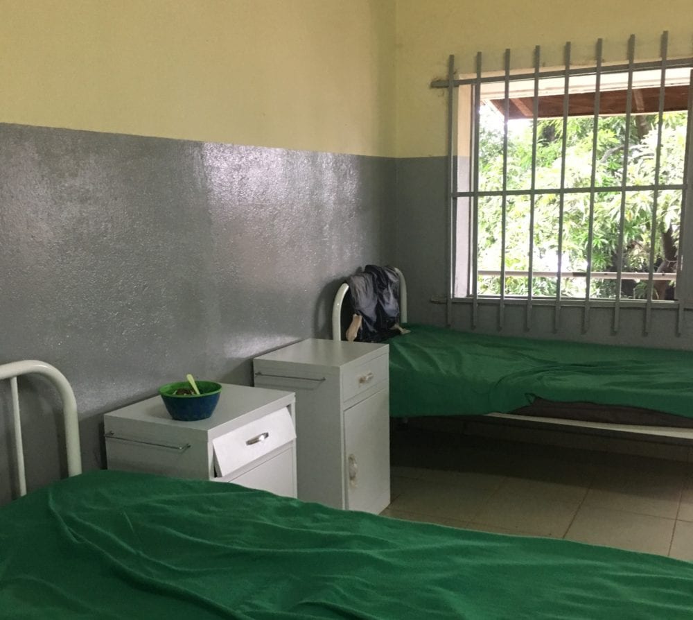 Patient beds at Sierra Leone Psychiatric Hospital