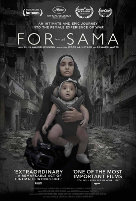 Film poster for the documentary "For Sama"
